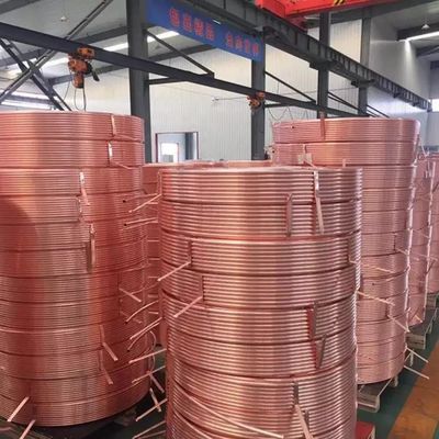 کویل لوله مسی 1 اینچی برای کولر گازی Cu 99.99٪ فشار بالا
