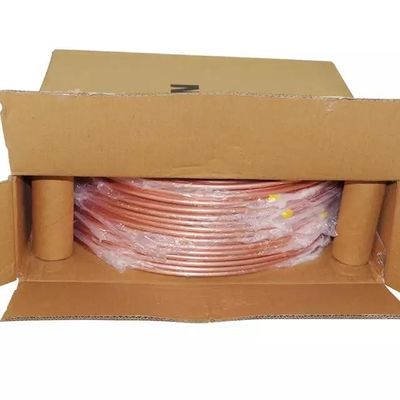 سیم پیچ لوله مسی روشن ASTM C12200 150 میلی متر برای تجهیزات تبرید