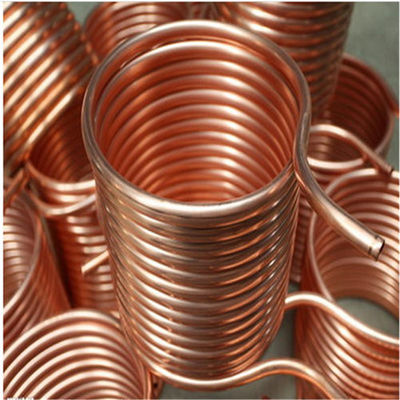 سیم پیچ لوله مسی روشن ASTM C12200 150 میلی متر برای تجهیزات تبرید