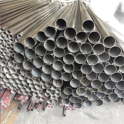 لوله فولادی ضد زنگ ASTM A554 جوش داده شده 304 دیوار نازک 16 متر - گرد توخالی 200 میلی متر