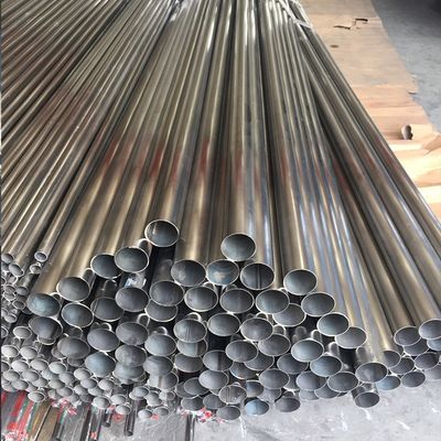 لوله فولادی ضد زنگ ASTM A554 جوش داده شده 304 دیوار نازک 16 متر - گرد توخالی 200 میلی متر
