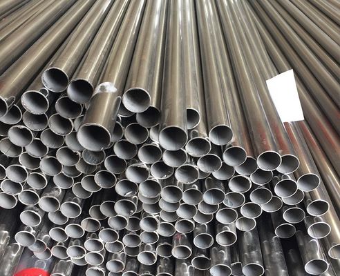لوله فولادی ضد زنگ ASTM A554 جوش داده شده 304 دیوار نازک 16 متر - گرد توخالی 200 میلی متر
