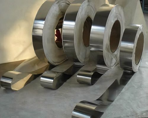 SUS302 8K سطح روشن نوار فولادی ضد زنگ سیم پیچ فلزی تزئینی 50.0 میلی متر برای آسانسور